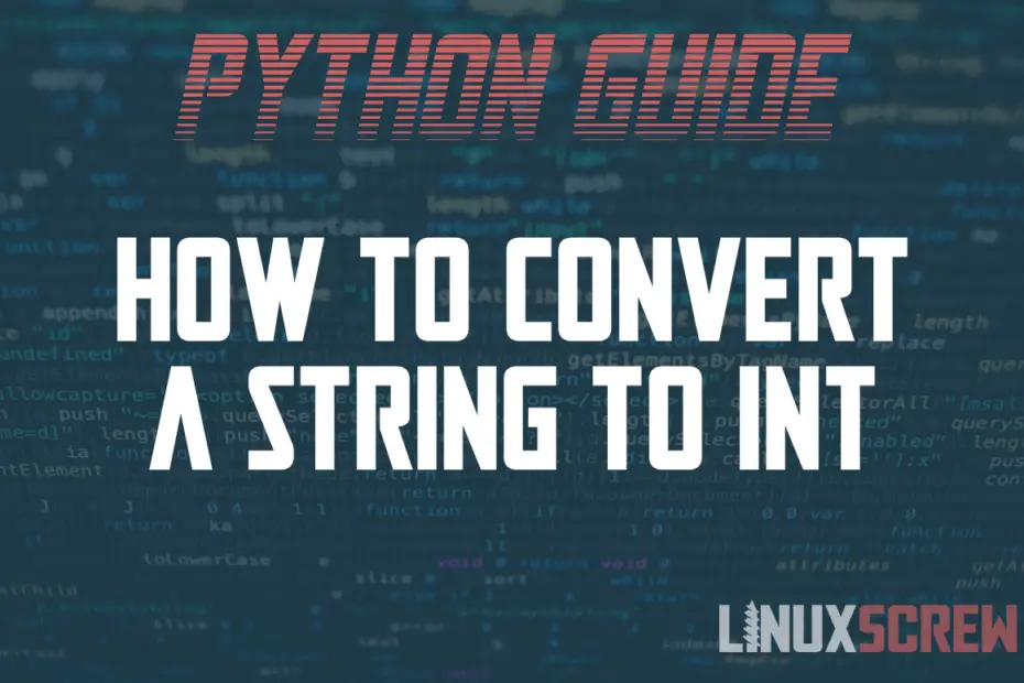 how to convert string int python 1