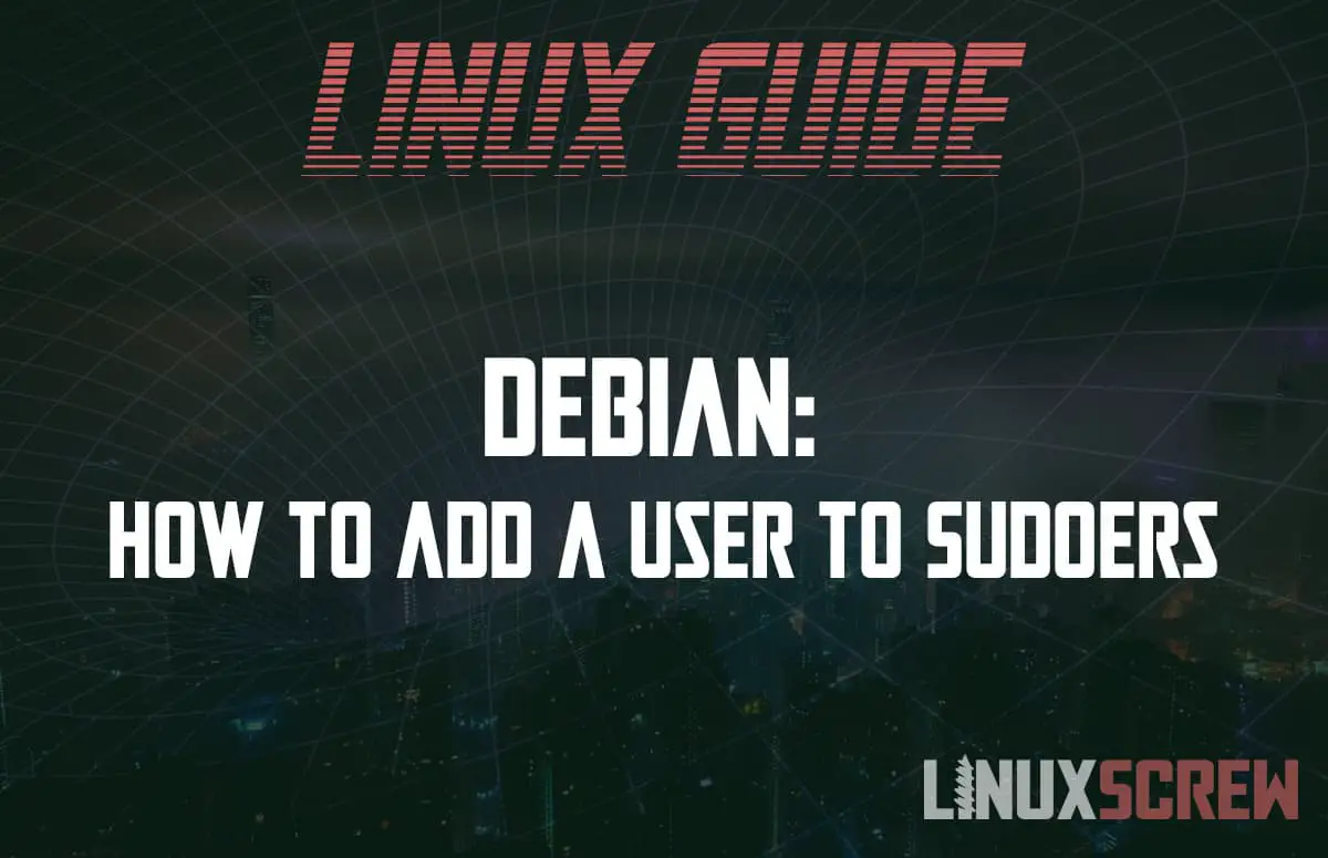 Debian How to Add a User to Sudoers 1