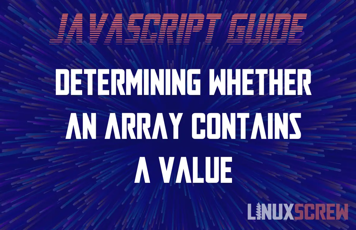 Determining Whether an Array Contains a Value