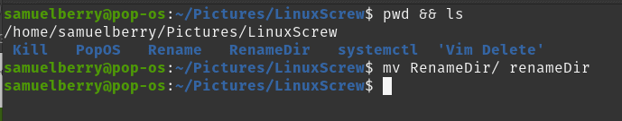 rename directory linux