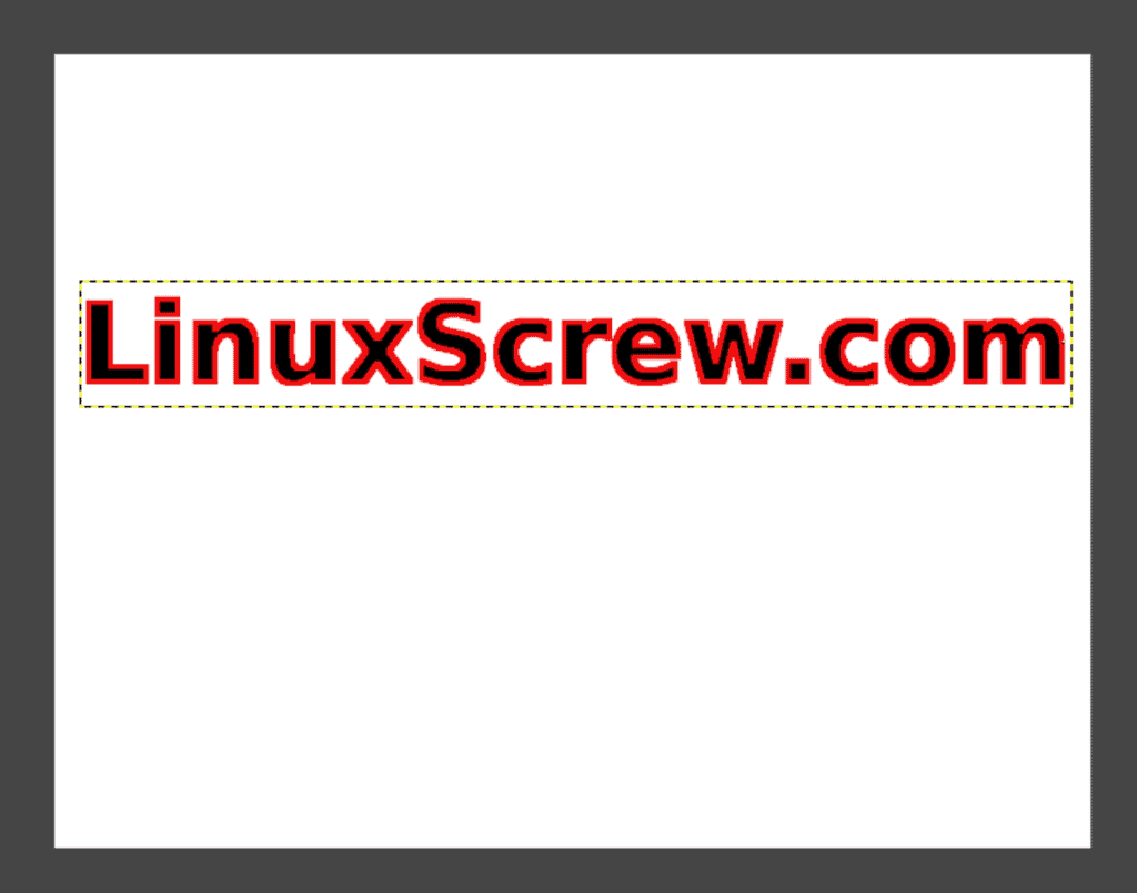 Adding A Text Outling in GIMP2