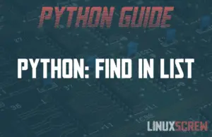 python find in list
