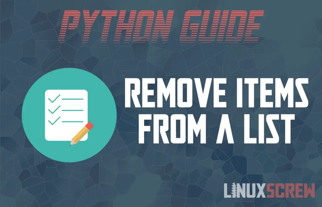 Remove All Similar Items From List Python