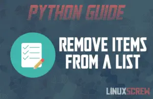 python remove items from list