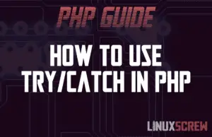 'try/catch' in PHP