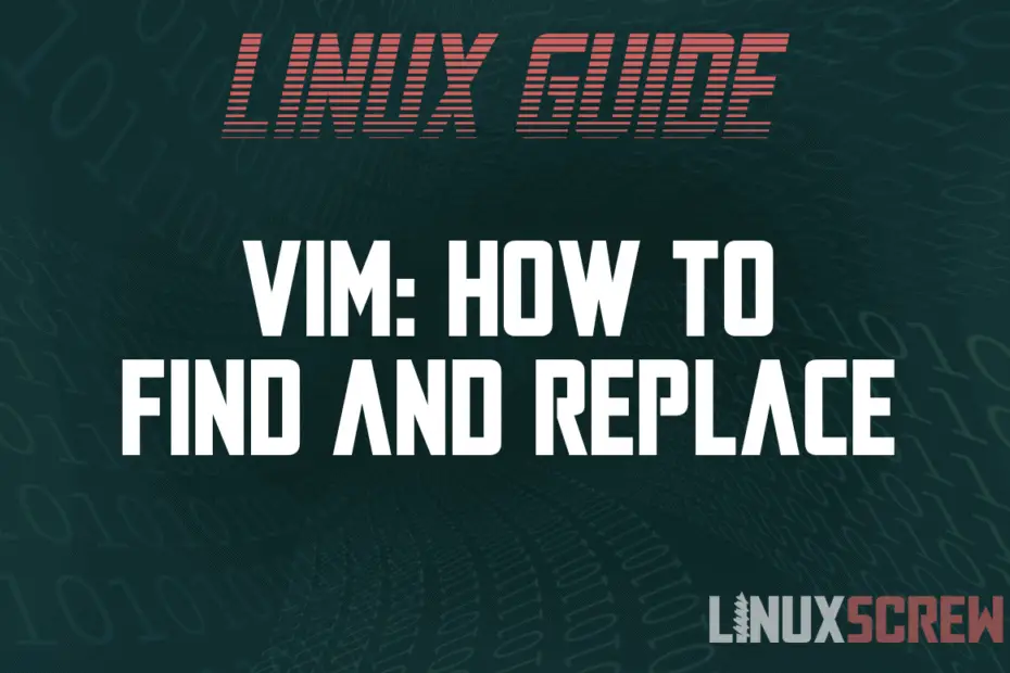 vim find and replace