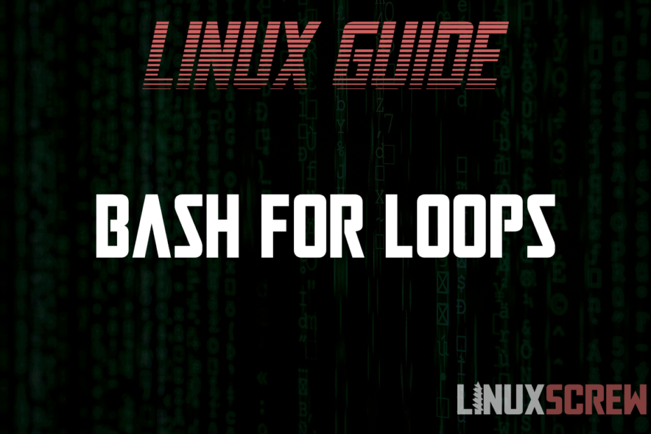 Bash For Loop