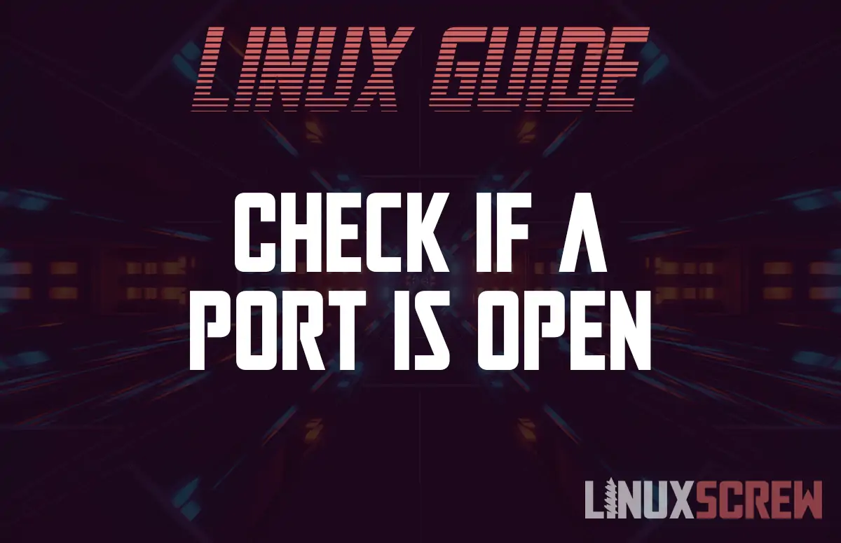 Check if a Network Port is Open in