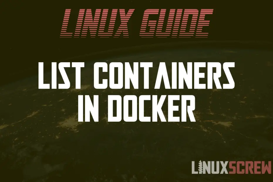 List Containers in Docker