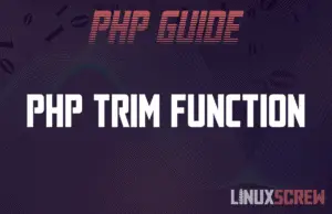 PHP trim Function