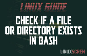 bash check if file exists