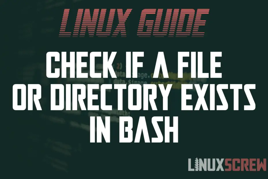 check if file exists linux command line