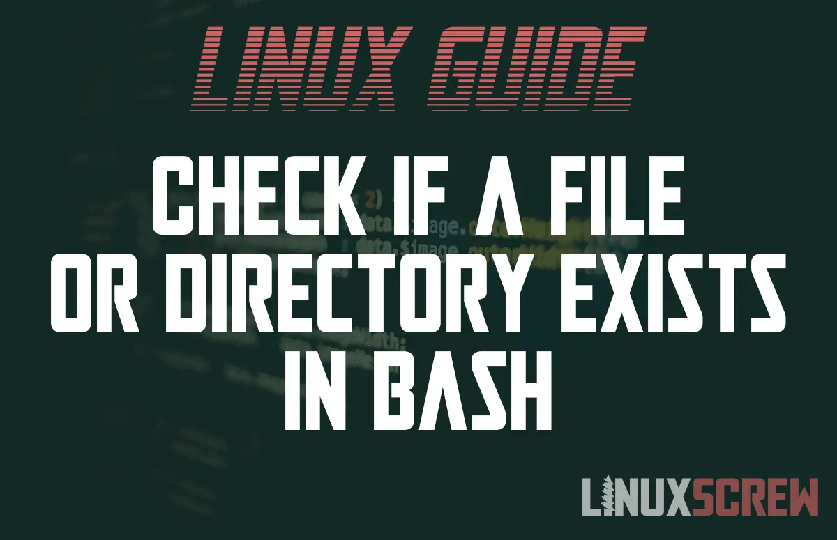 bash check if file