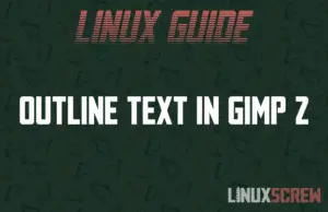 outline text in gimp 2