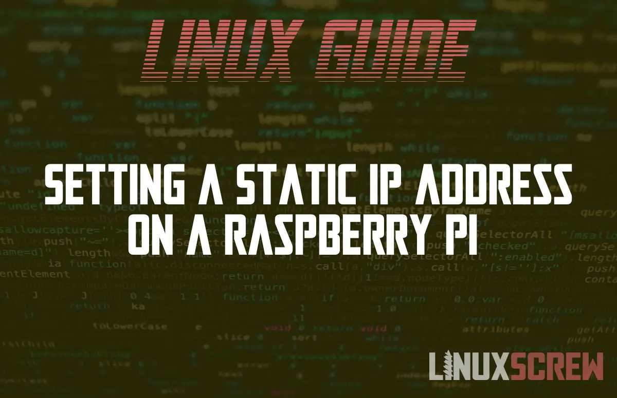 setting a static ip address on raspberry pi
