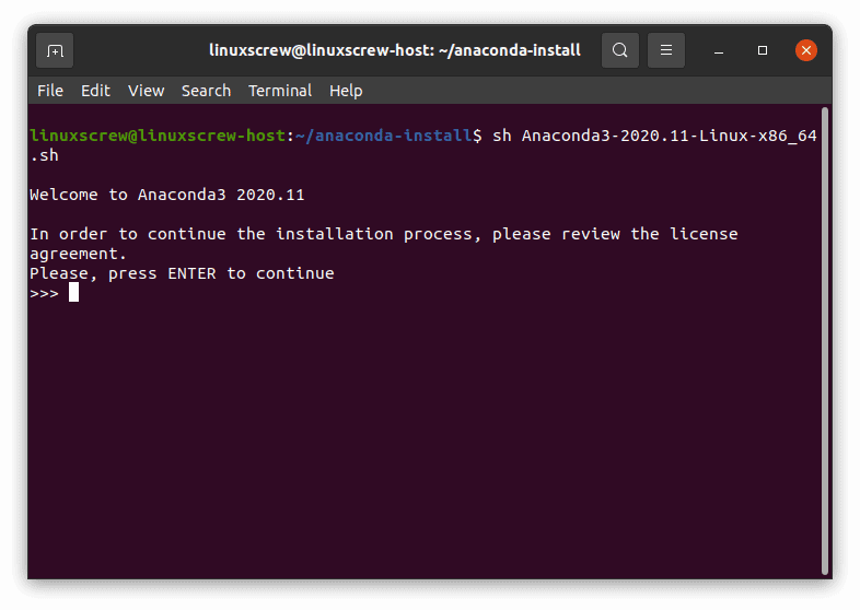 install anaconda ubuntu