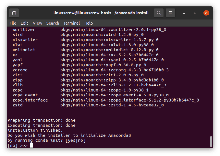 install anaconda ubuntu offline