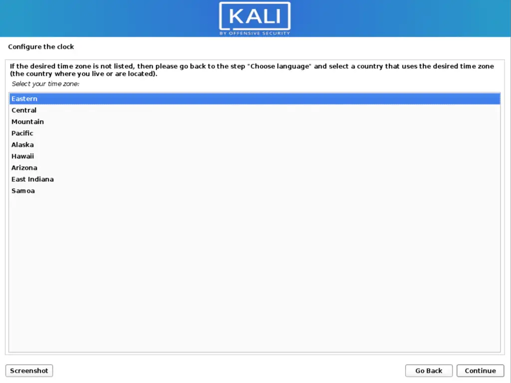 install kali 11