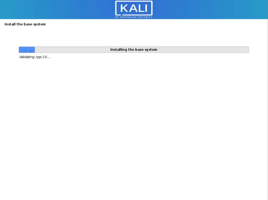 install kali 17