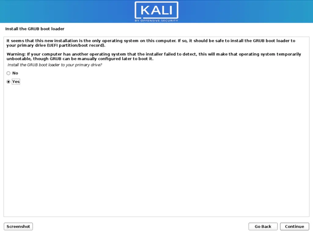 install kali 20