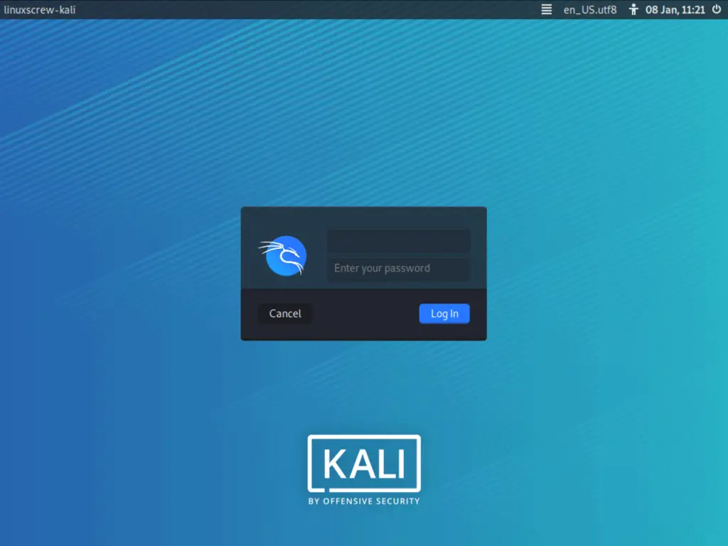 install kali 25