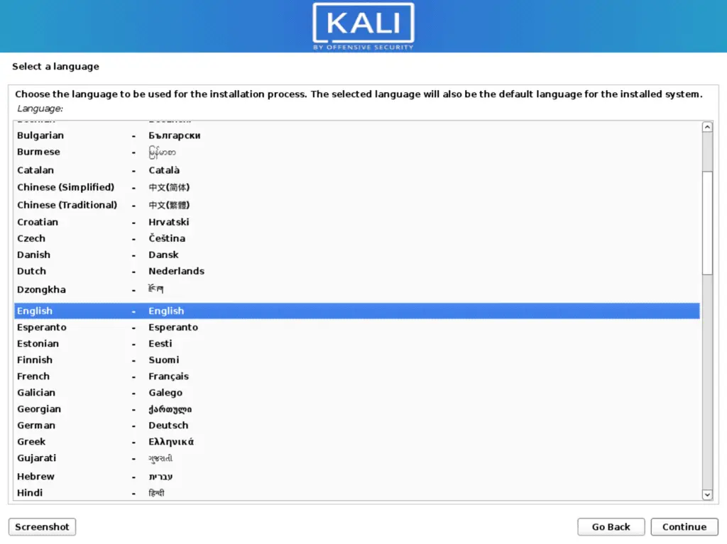 install kali 3