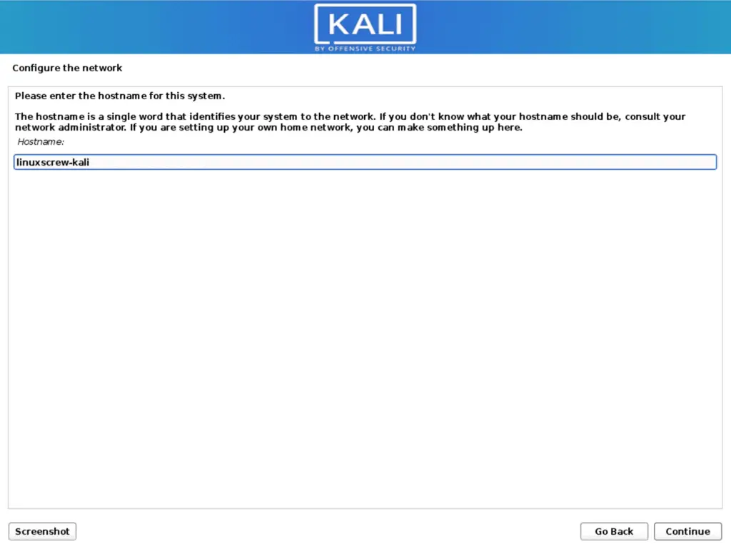 install kali 6