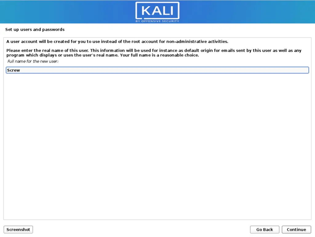 install kali 8