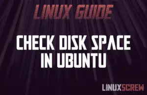 check disk space in ubuntu