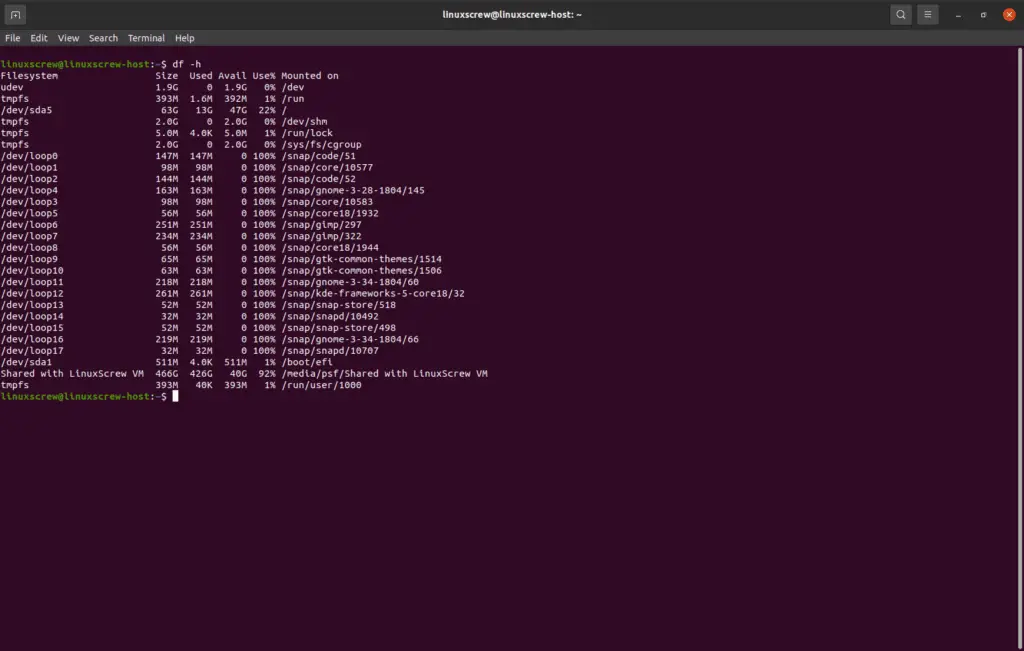 ubuntu server check disk health