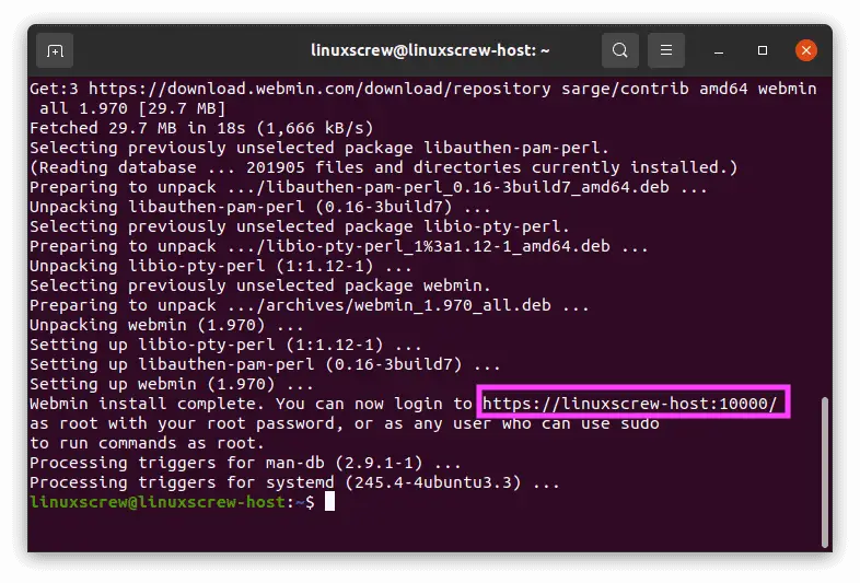 webmin install ubuntu 4
