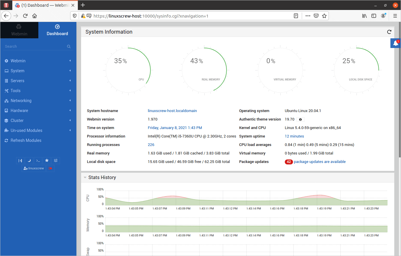 install webmin ubuntu 20.04