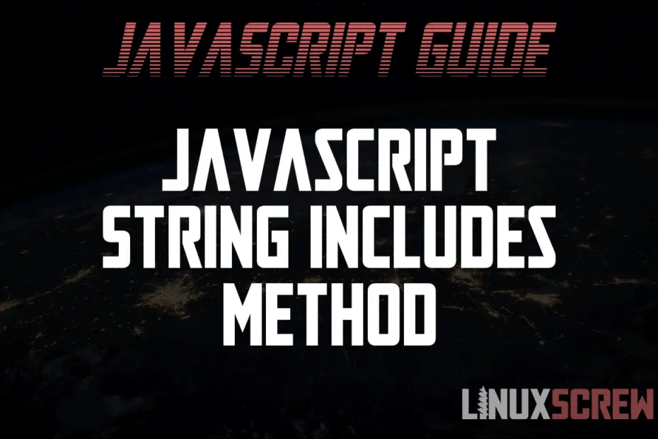 Javascript String includes