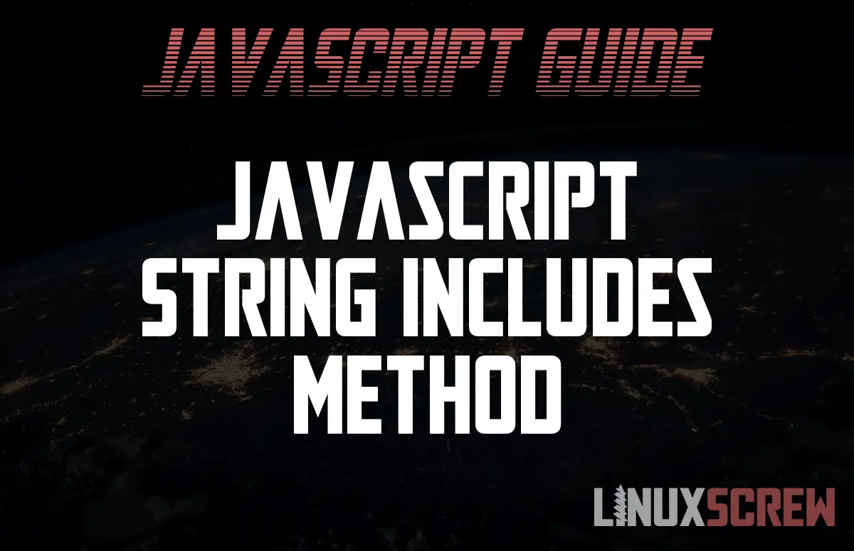 Javascript String includes