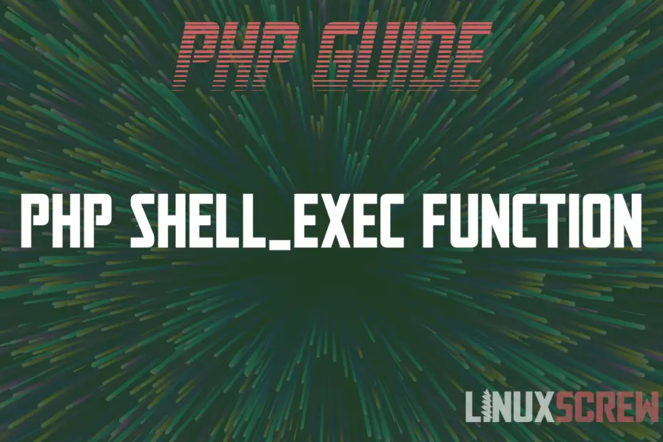 PHP shell exec Function