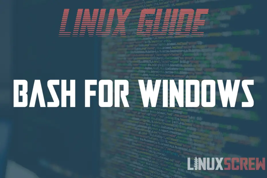 linux bash shell for windows