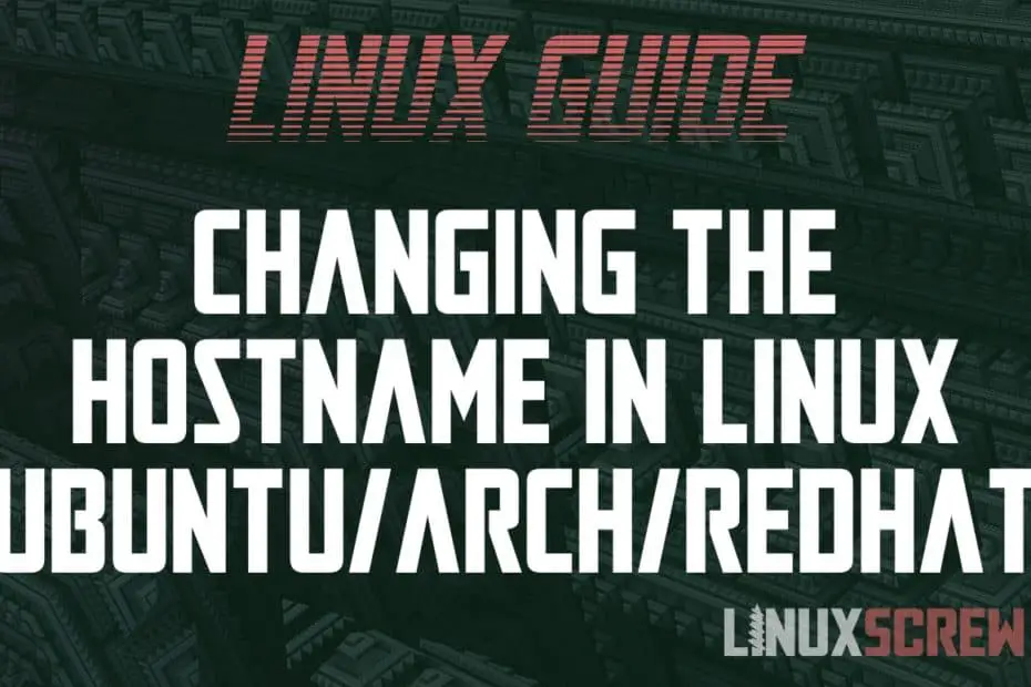 Linux Change Hostname