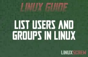 Linux List Users Groups