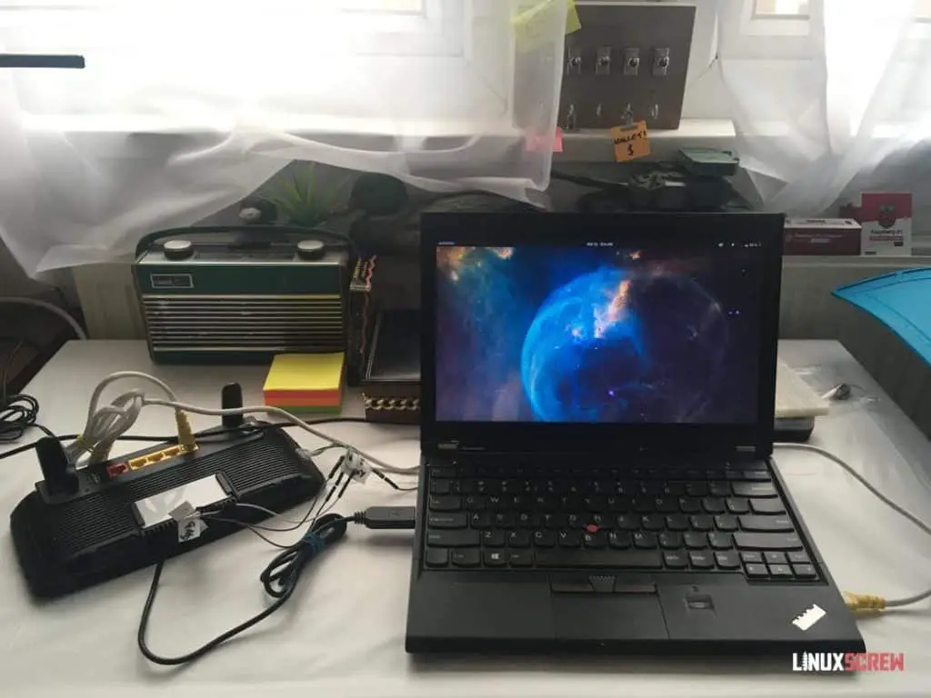 Connected to laptop