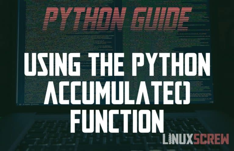 Using the Python 'accumulate()' Function to Aggregate Data, With Examples