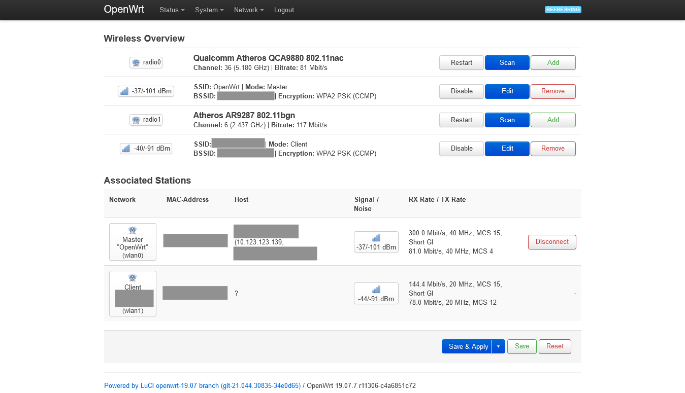 Openwrt нет вкладки wifi