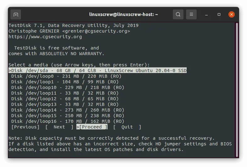ubuntu recover deleted files 3