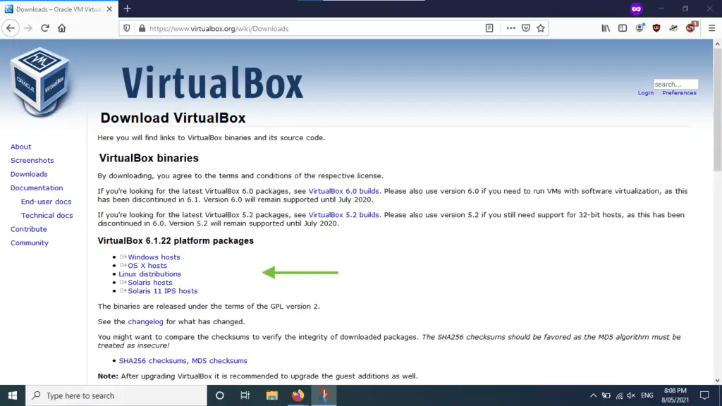 virtualbox to run windows on mac