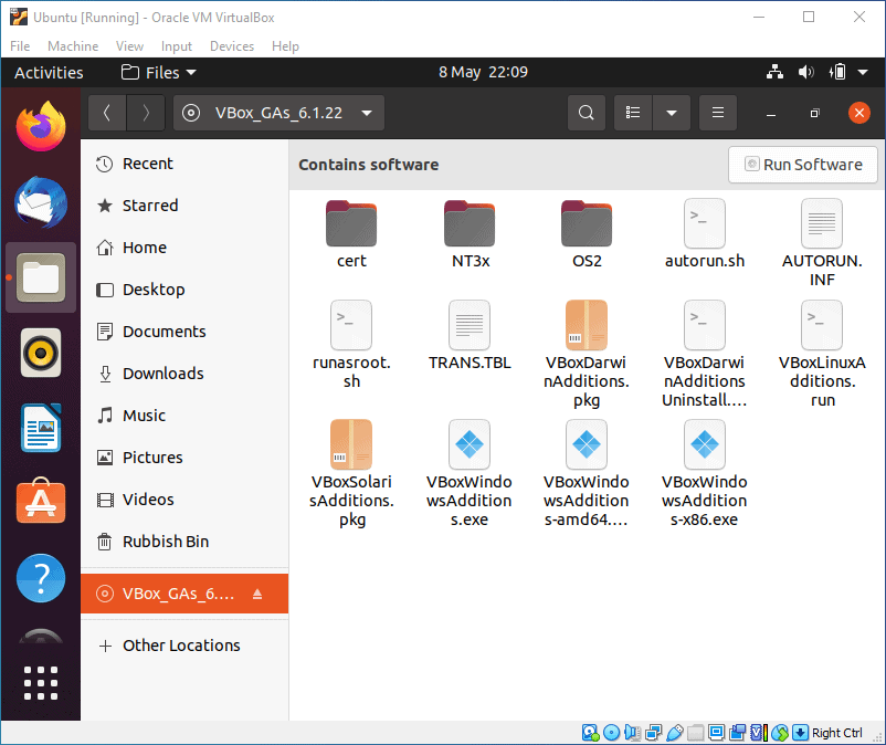 ubuntu virtualbox 50