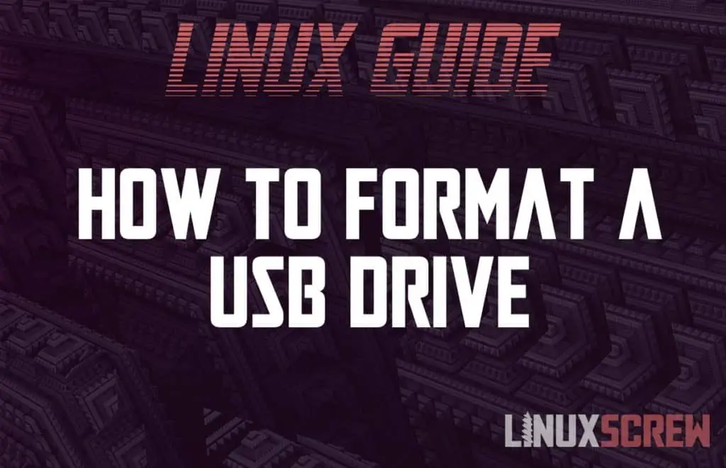 format usb cmd linux