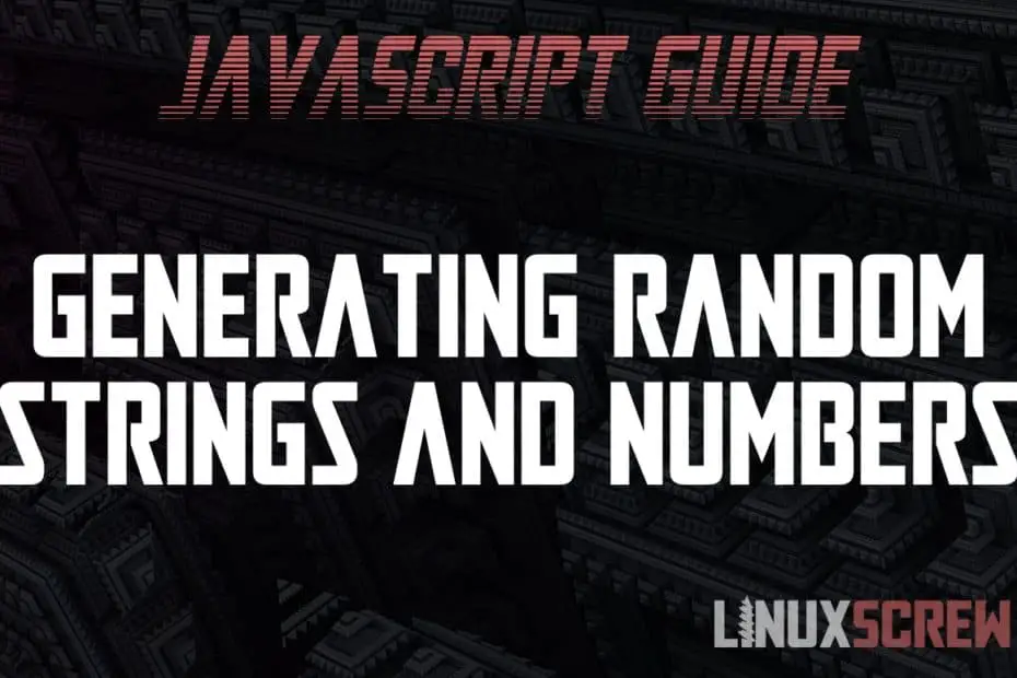 Javascript Random String Number