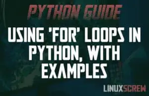 Python for Loops