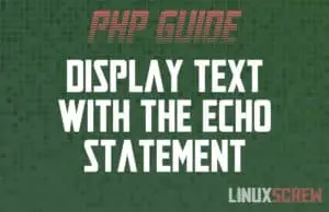 PHP echo