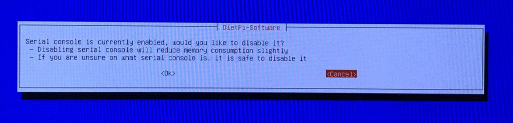 The serial console can be used to remotely access your Pi via the GPIO pins. If you aren't using it, it can be disabled.