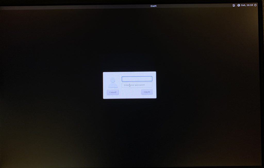 Now, when your Raspberry Pi starts, a GUI login screen will be shown instead of the console.